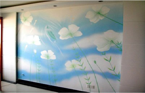 清镇画墙绘怎么画好白云的蓬松感？