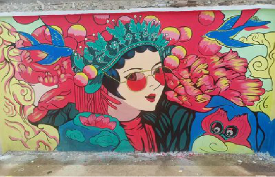 清镇墙体彩绘-网红墙