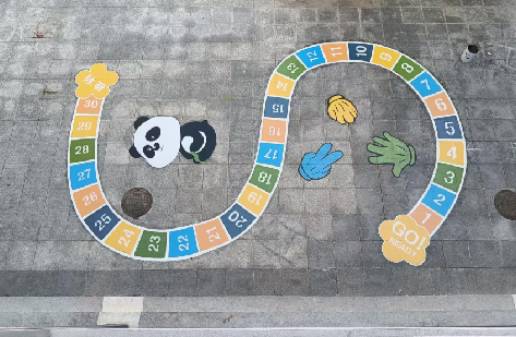 清镇地面游戏彩绘