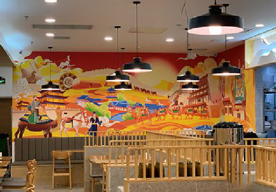 清镇商业空间彩绘介绍。